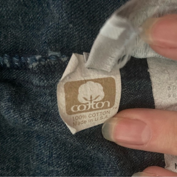 Vintage 1980s Levi's Blue Denim Midi Skirt Size 14 - Picture 6 of 8